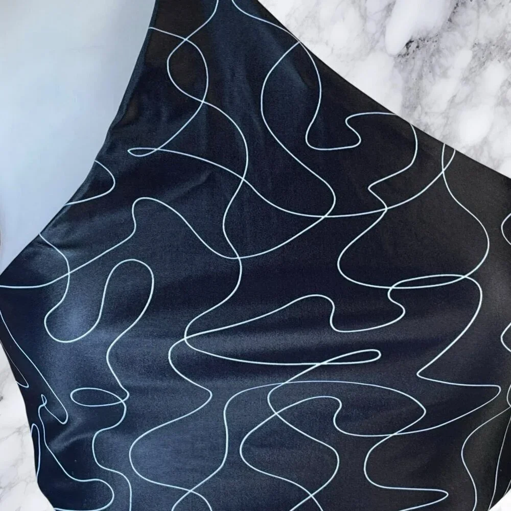lovewave Nadege One Piece - Black & White Swirl